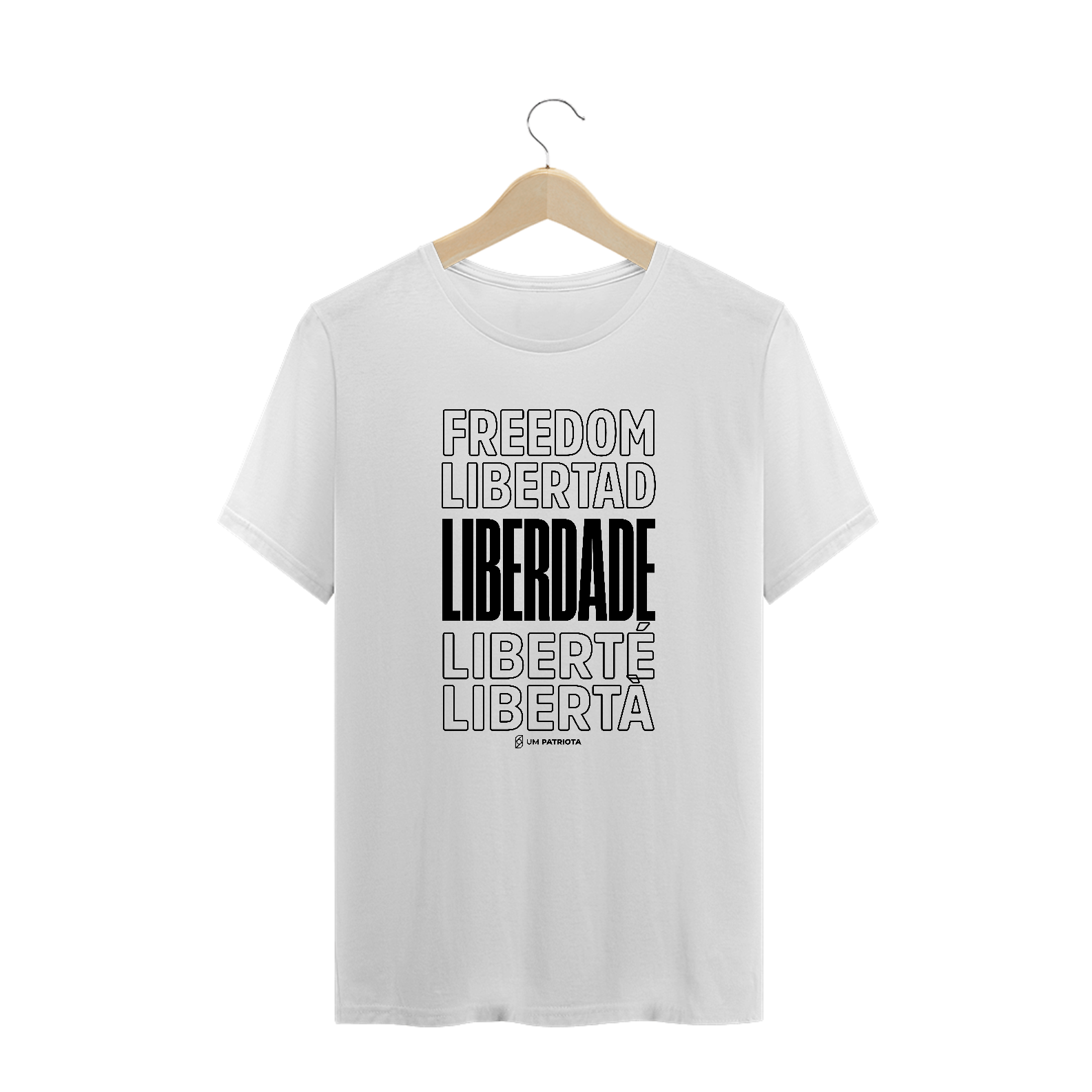 Nome do produto  Camisa Masculina - Liberdade - Um Patriota