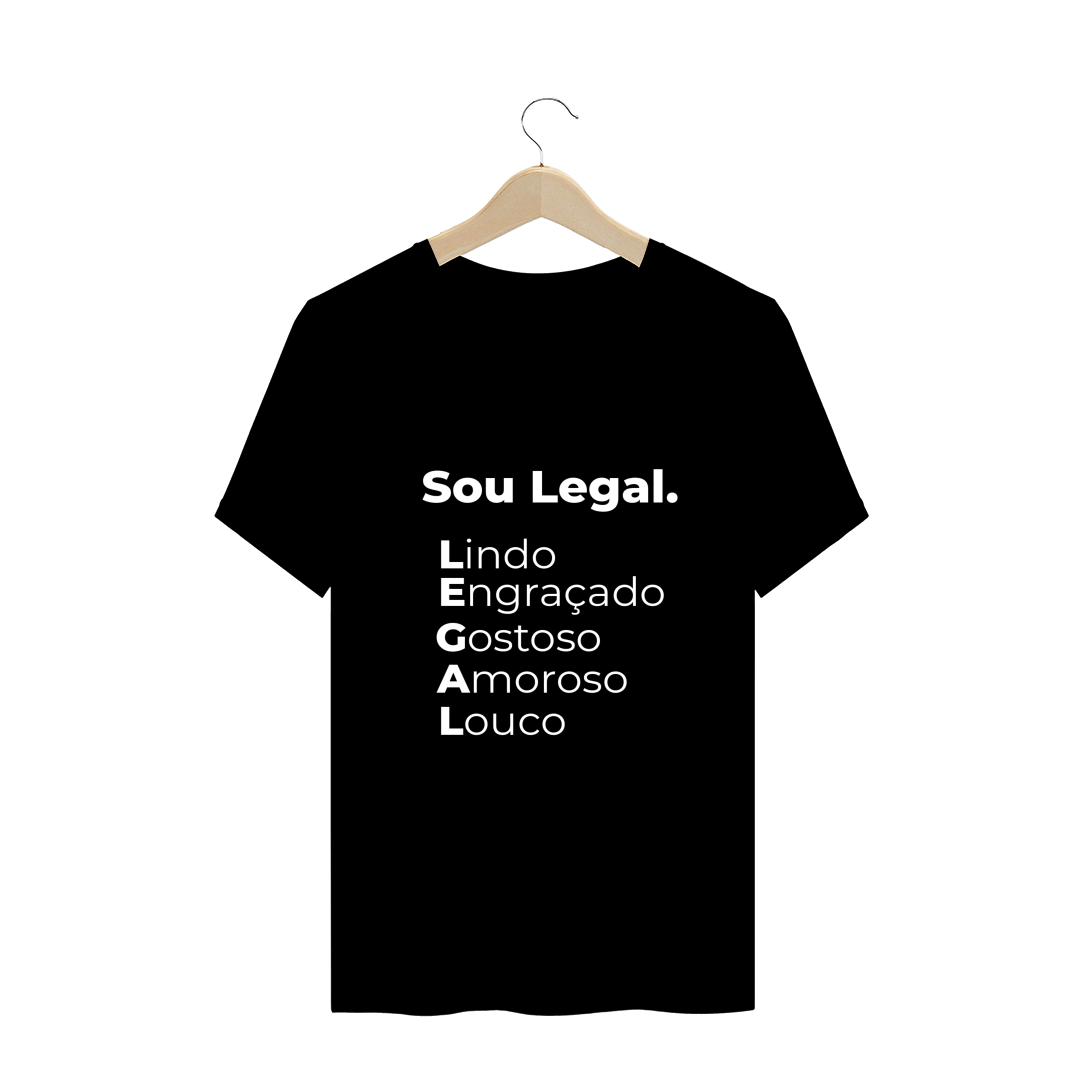 Nome do produto  Camiseta Preta - Sou Legal