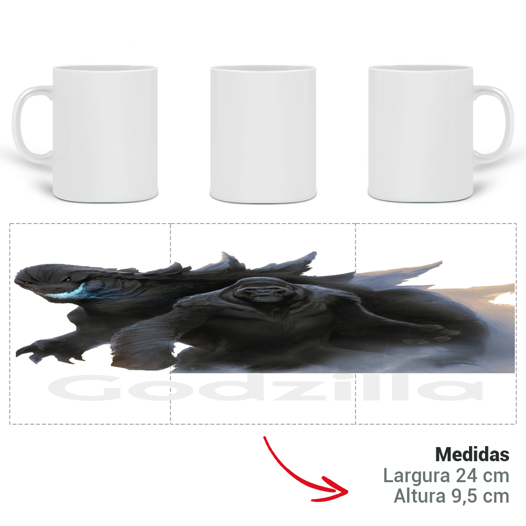 Nome do produto  caneca kongZilla