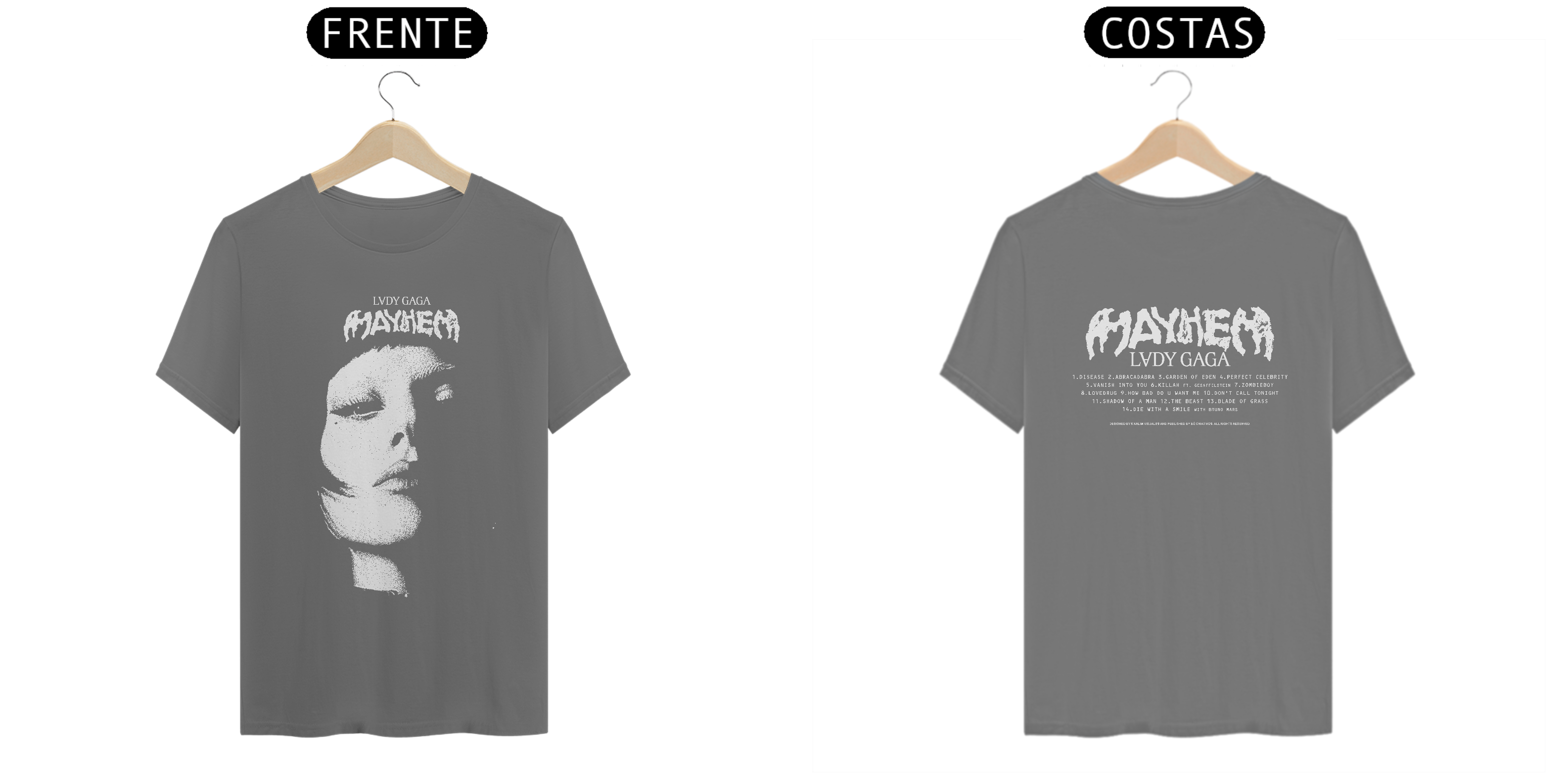 CAMISA ESTONADA - MAYHEM | LADY GAGA