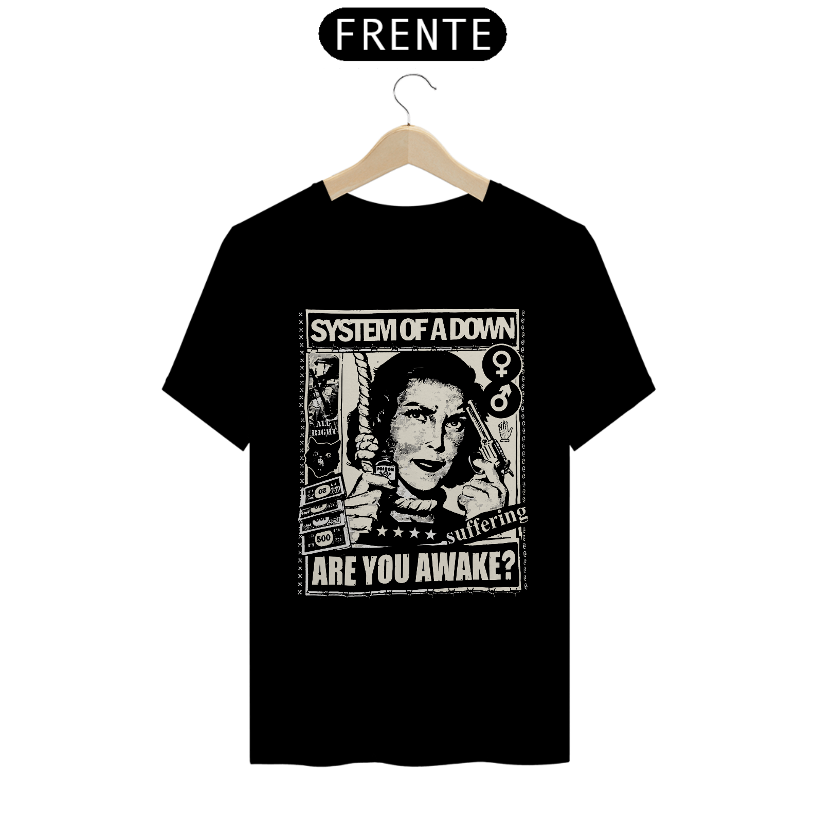 CAMISA - ARE YOU AWAKE? | SYSTEM OF A DOWN