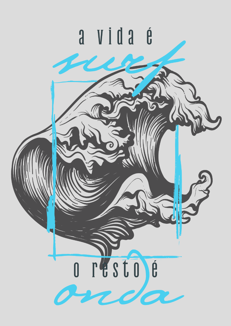 Poster A vida é surf