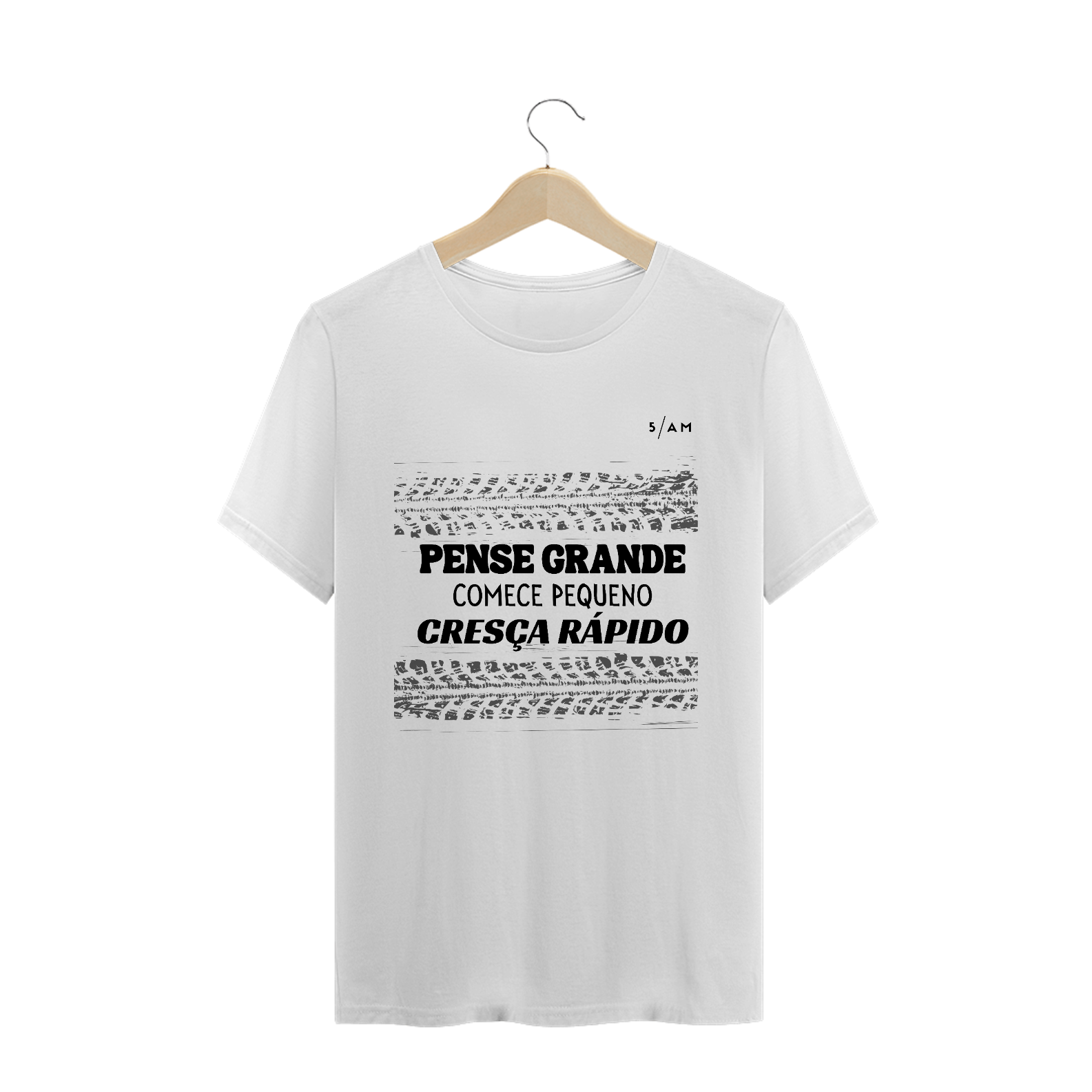 Nome do produto  Camiseta Branca PENSE GRANDE