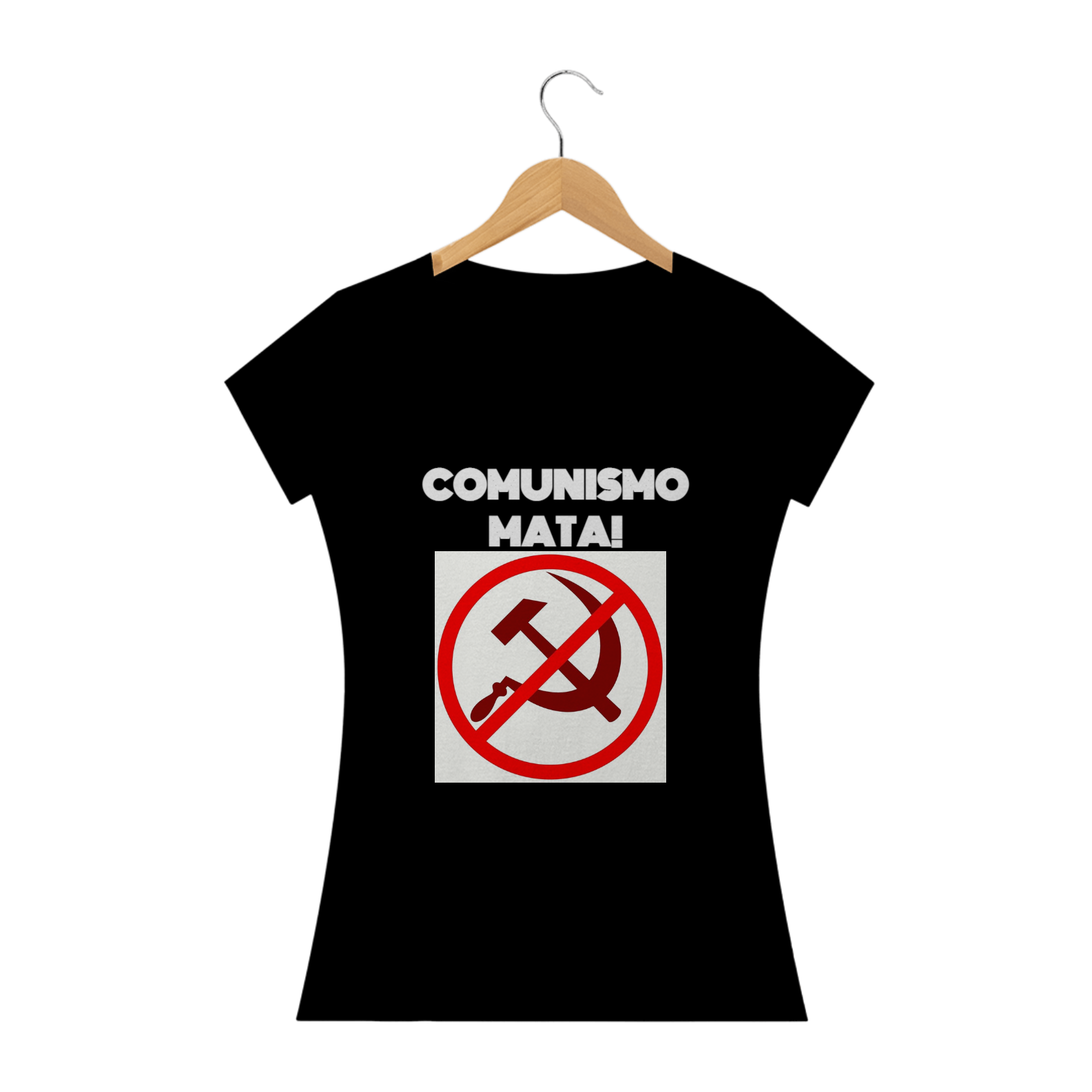Nome do produto  Camiseta - Comunismo mata - Preta - Baby - Fem