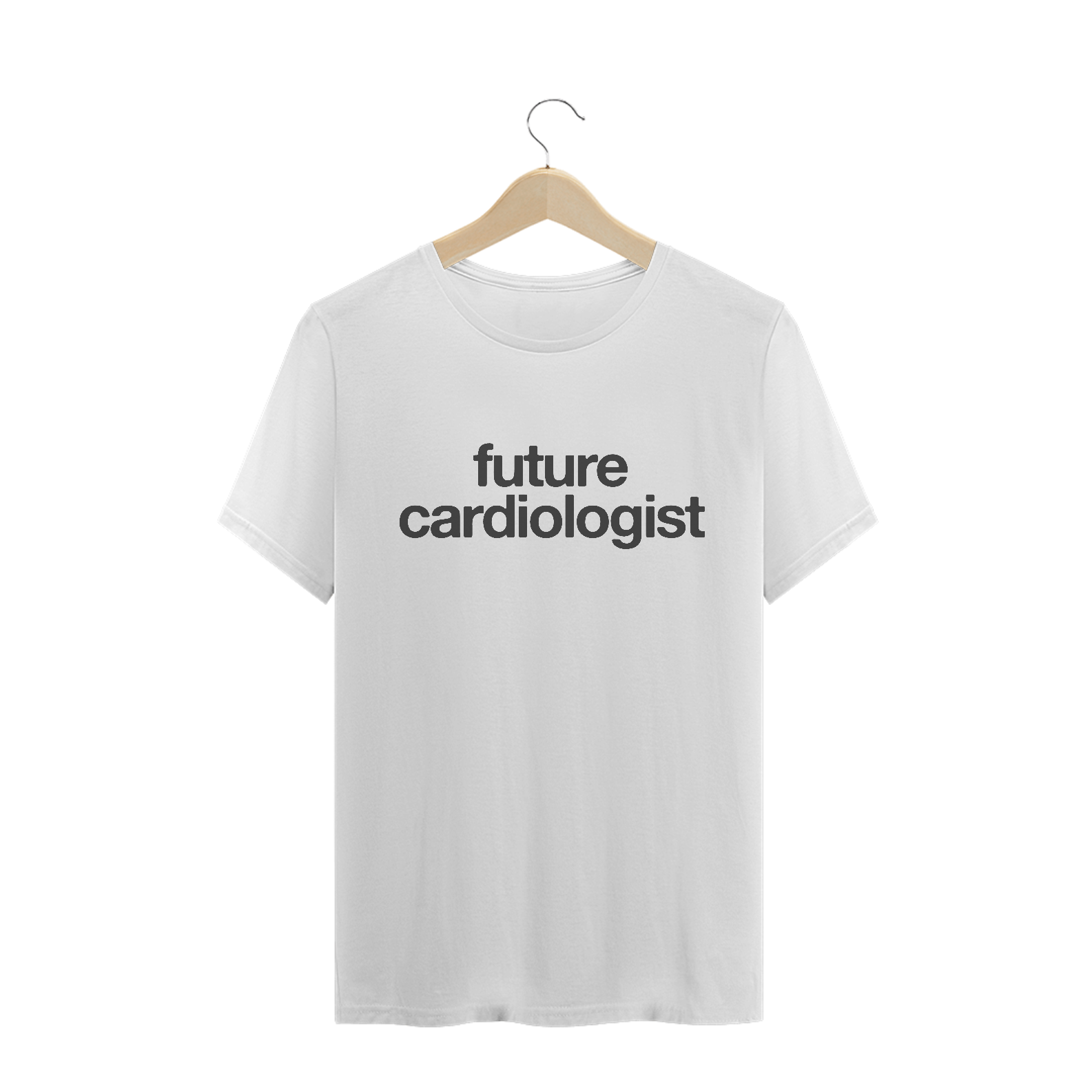 Camiseta Masculina Future Cardiologist (Branca)