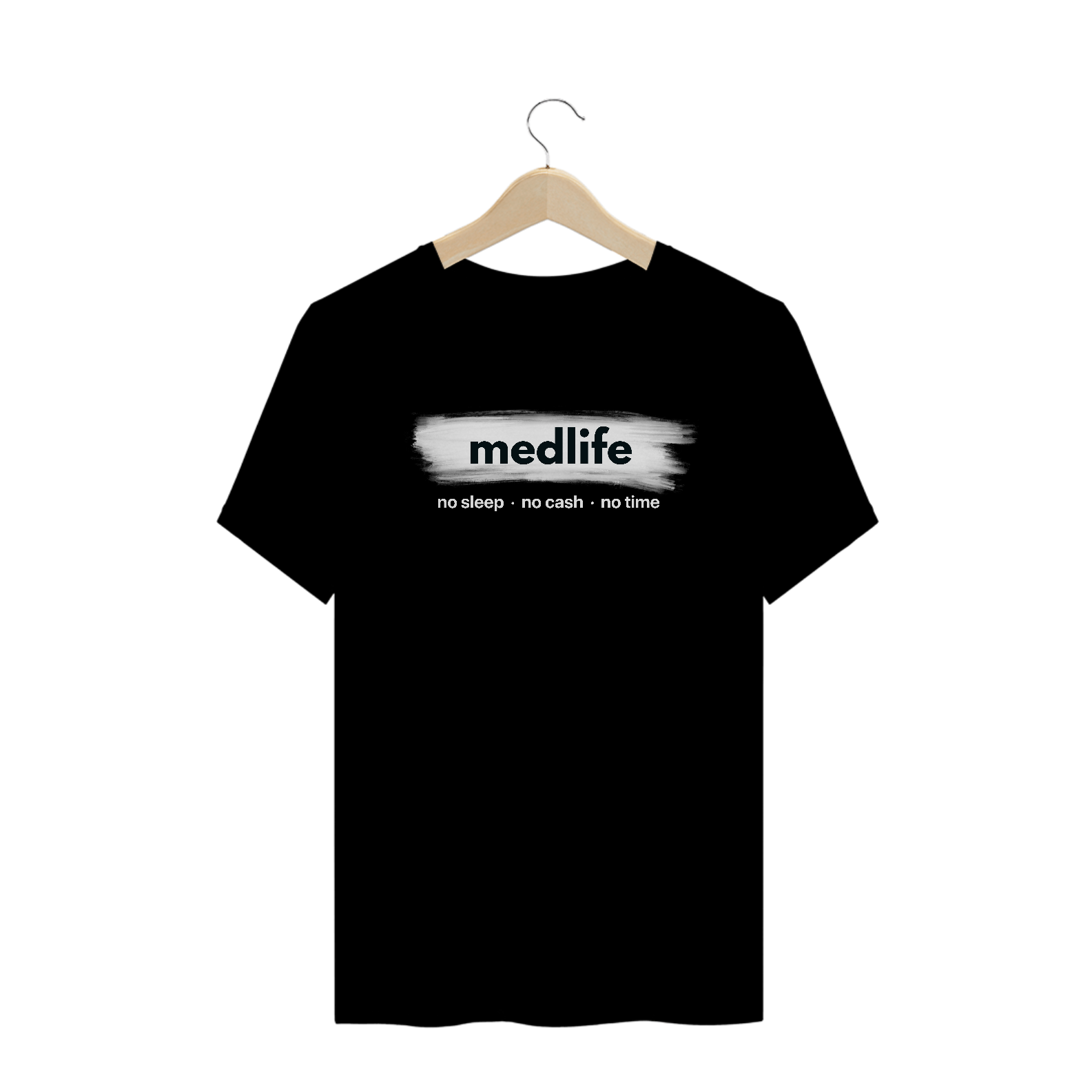 Nome do produto  Camiseta Masculina Medlife No Sleep No Cash No Time (Preta)