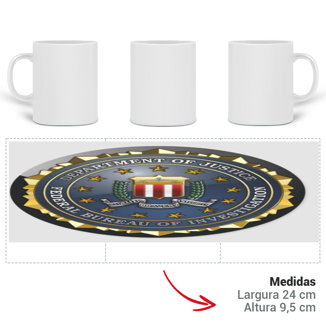 Nome do produto  CANECA FBI