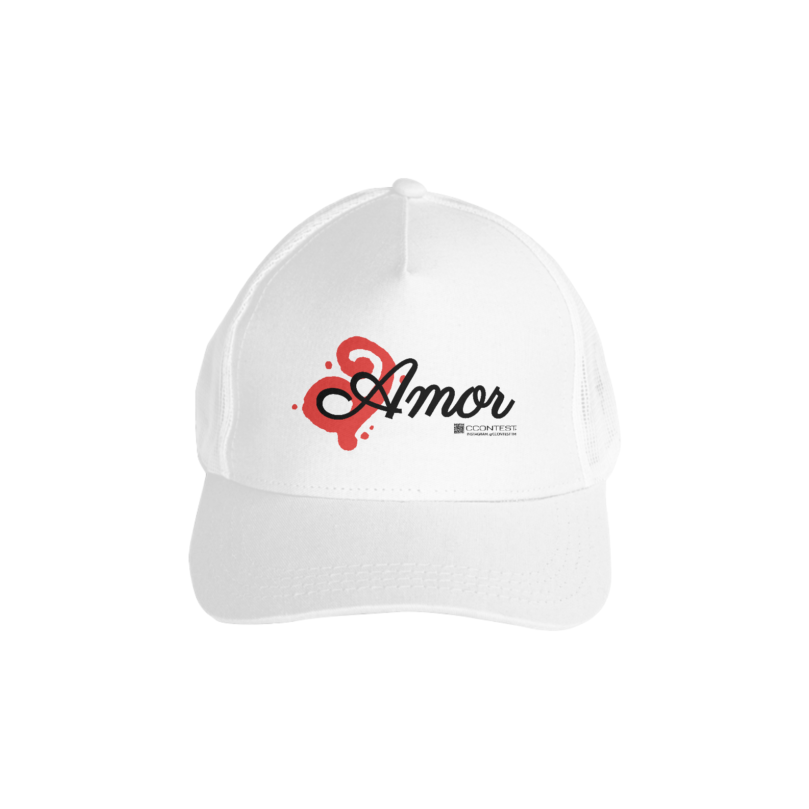 Nome do produto  0305232236 CCONTEST TM | BONÉ AMERICANO COM TELA [ AMOR ]