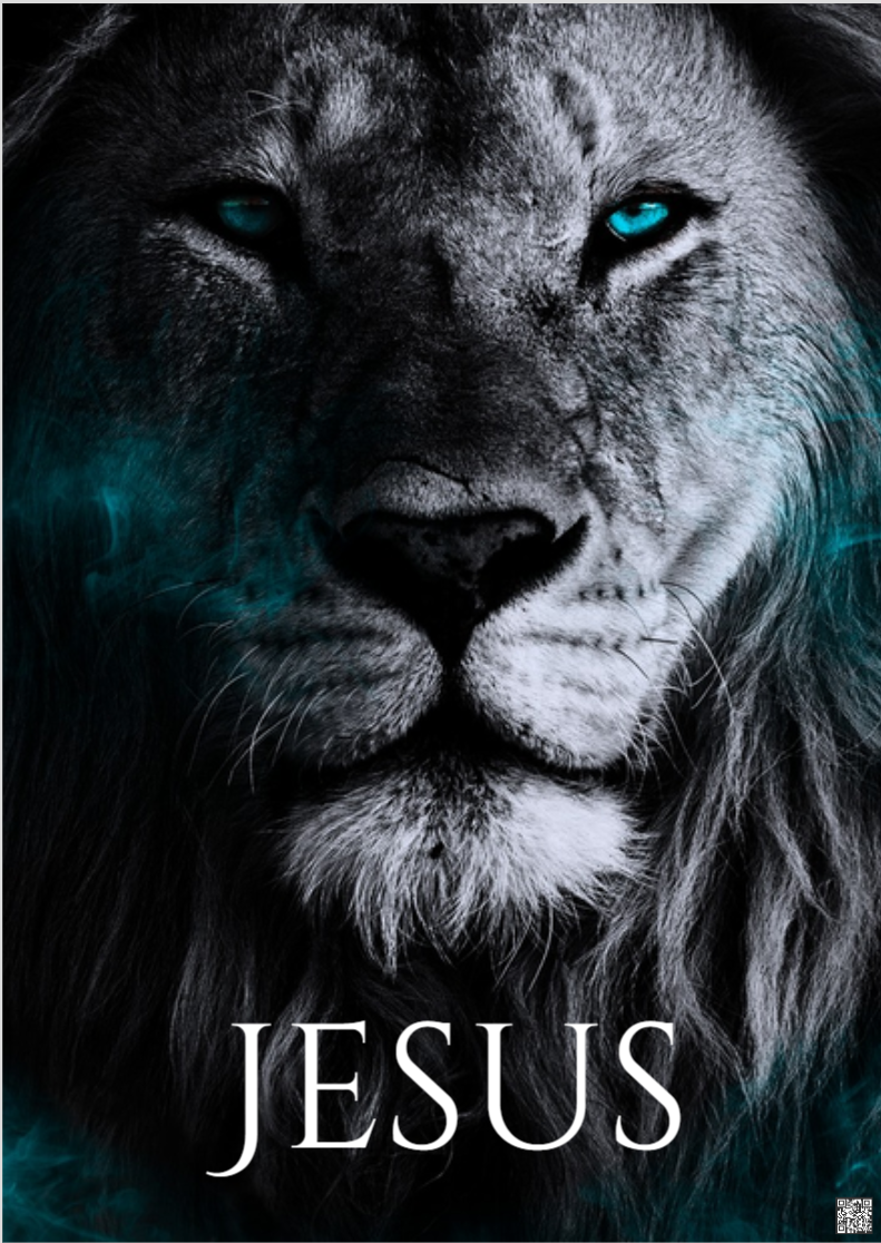 MOOWMKT® 10001 | POSTER [ RETRATO ] PARA QUADRO [ JESUS LEÃO ]