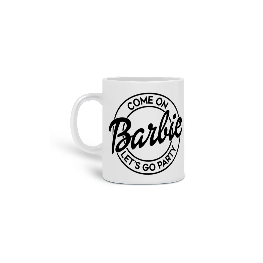 3107232236 CCONTEST ® | CANECA PORCELANA BARBIE PARTY
