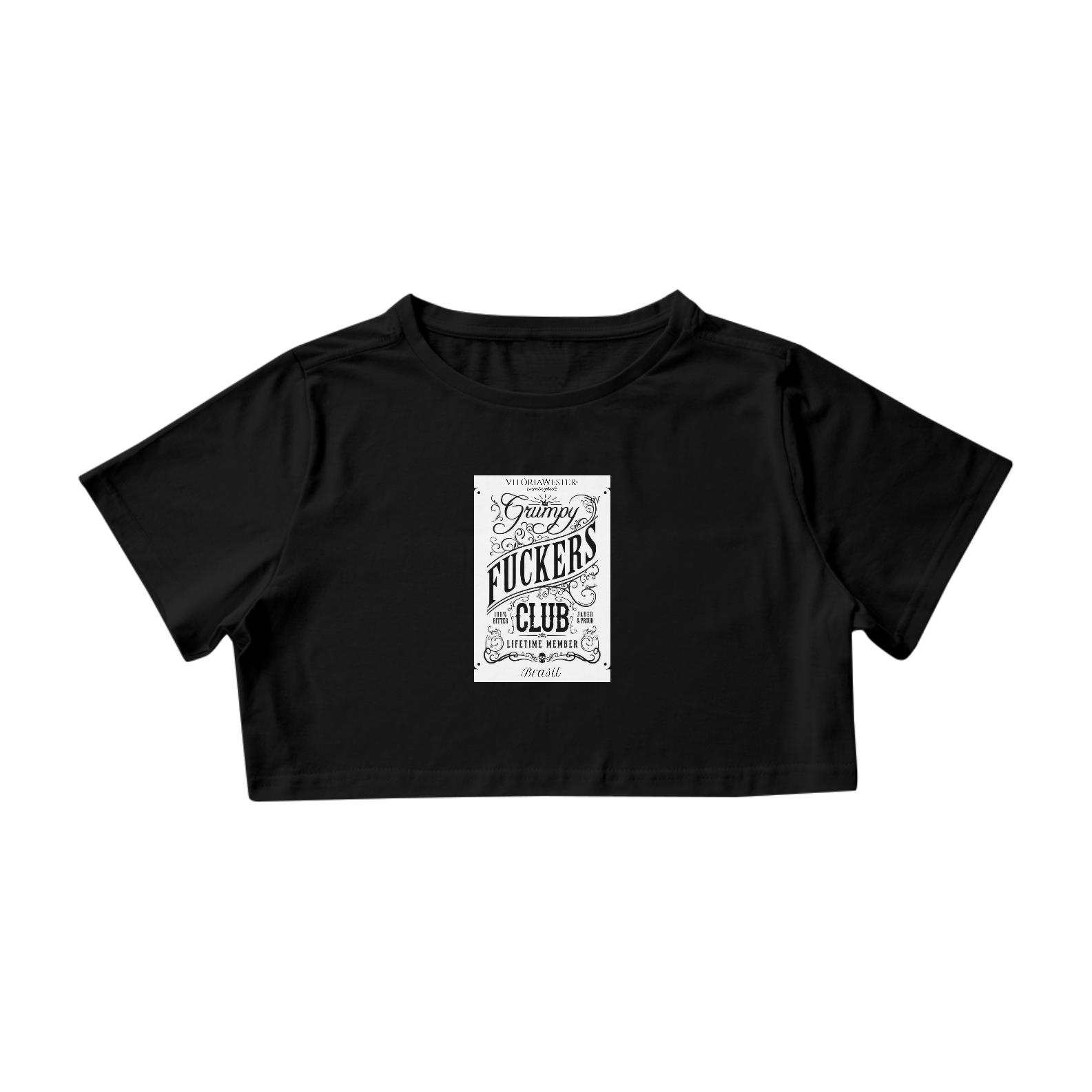 Nome do produto  IT-1809221712-29 | VITÓRIA WESTER® | CAMISETA COUNTRY T-SHIRT Cropped FEMININA