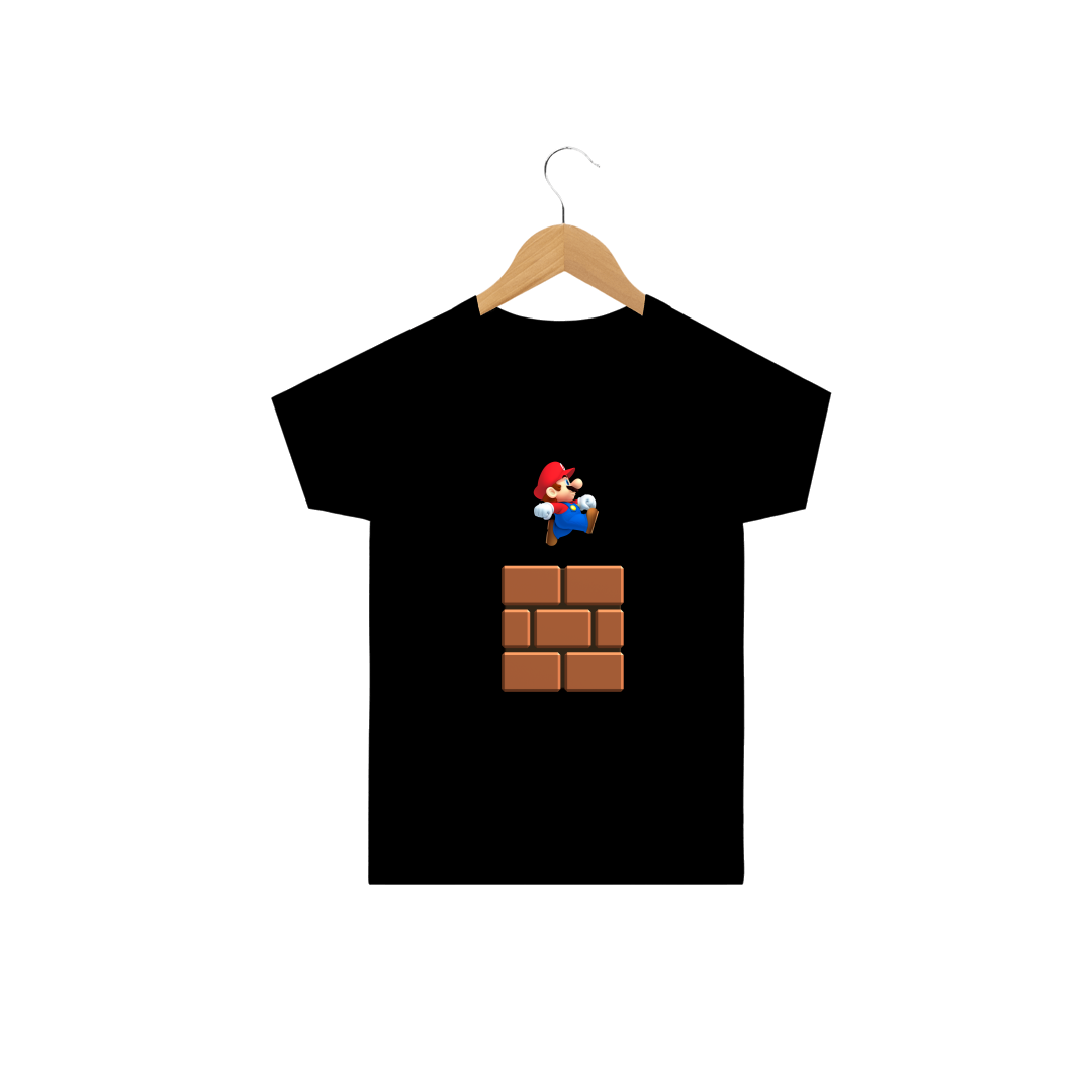 Nome do produto  Camiseta infantil - Super Mario