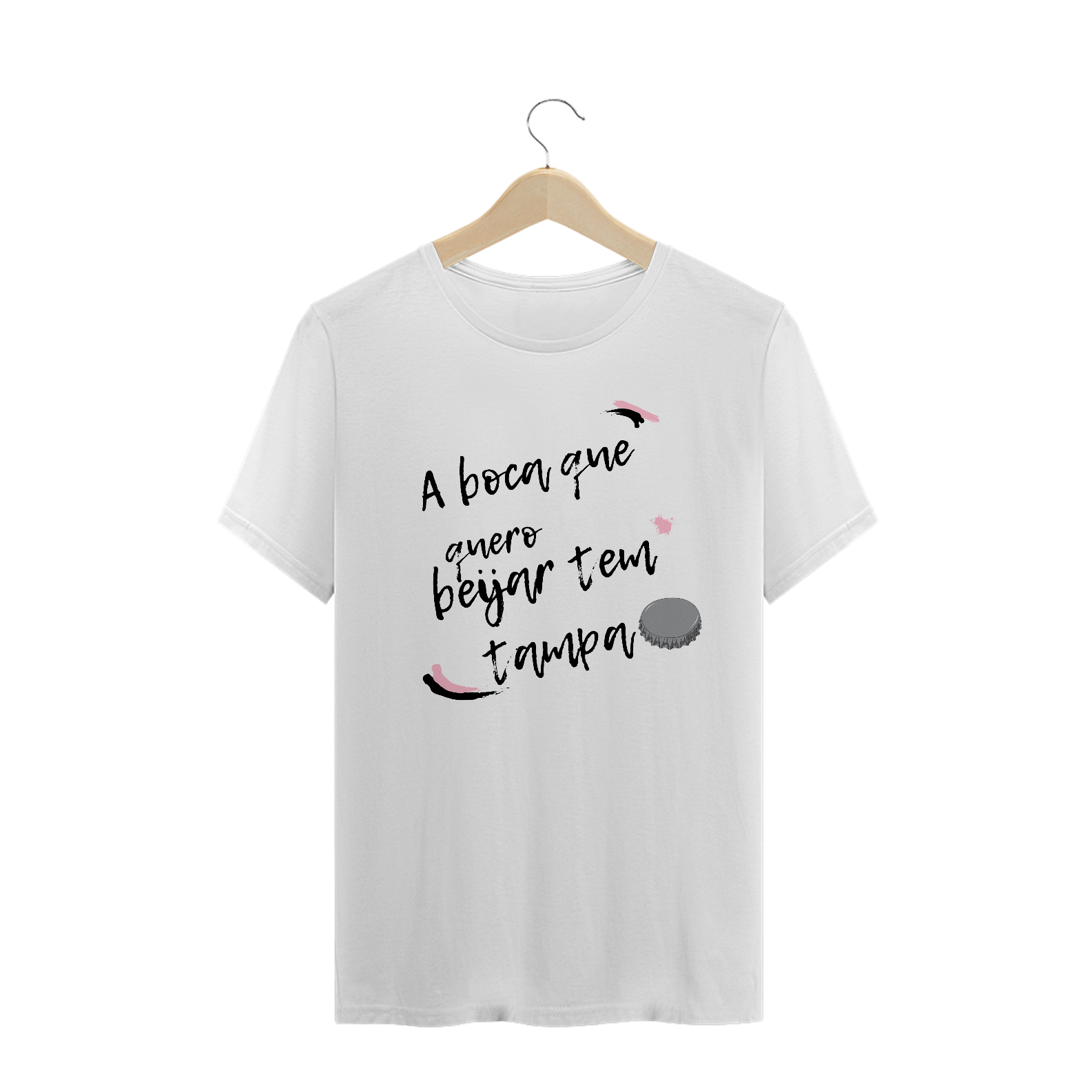 Nome do produto: A boca que quero beijar tem tampa - masculino