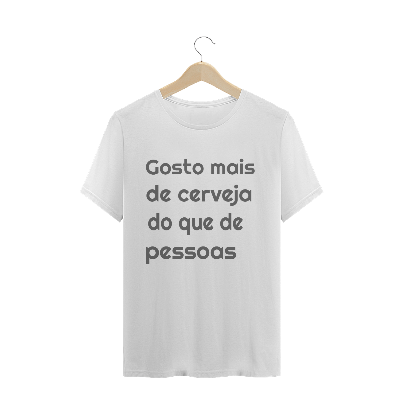 Nome do produto  GOSTO MAIS DE CERVEJA DO QUE DE PESSOAS - MASCULINO