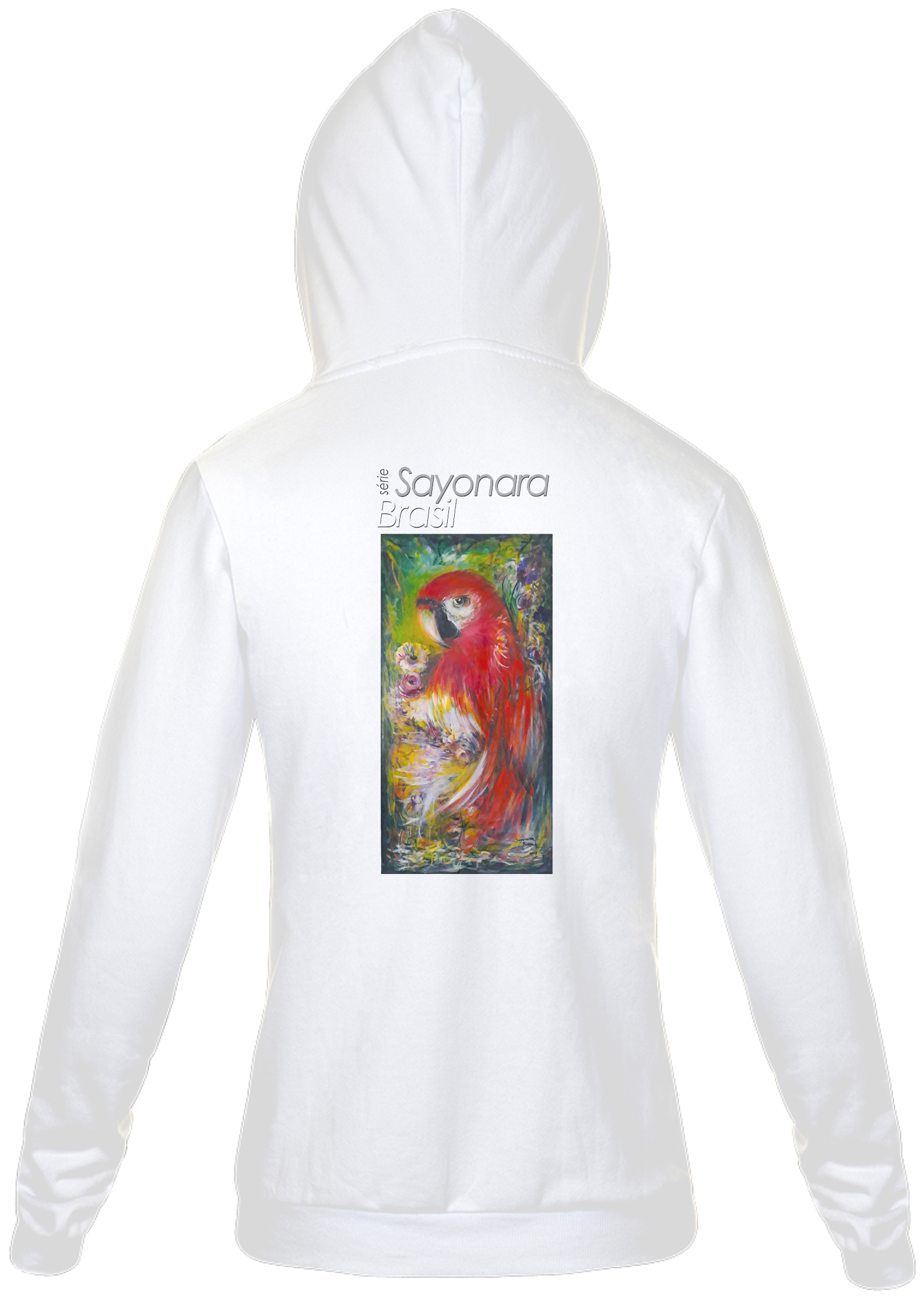 Nome do produto  T-best blusão moleton ziper Arara