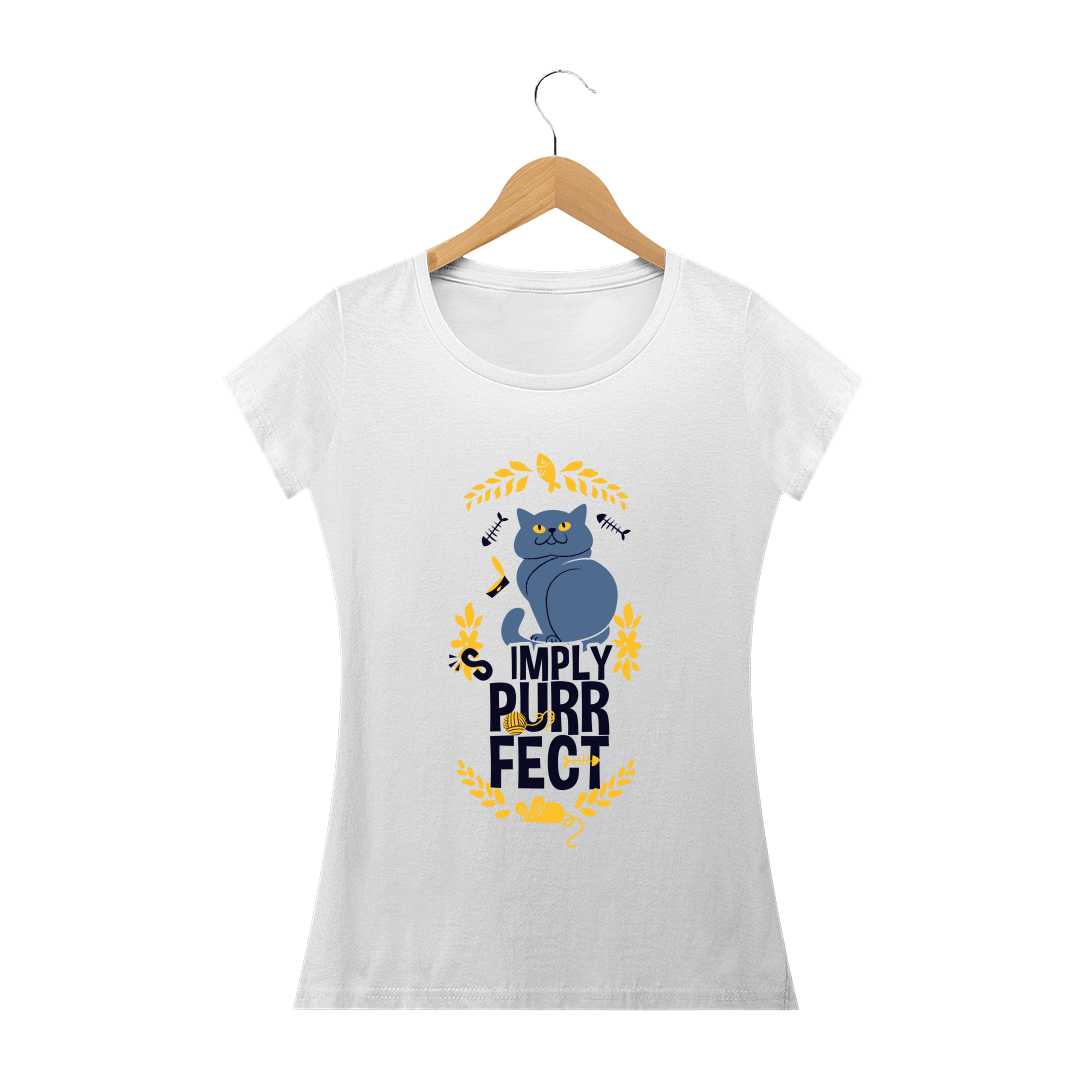 Nome do produto  Camiseta Feminina Gato