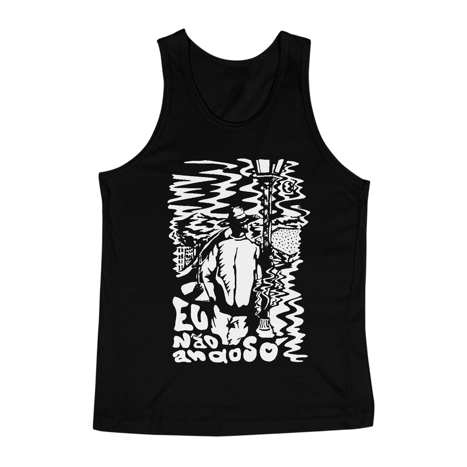 Nome do produto: Rgata Preta Exu - Eu não ando só