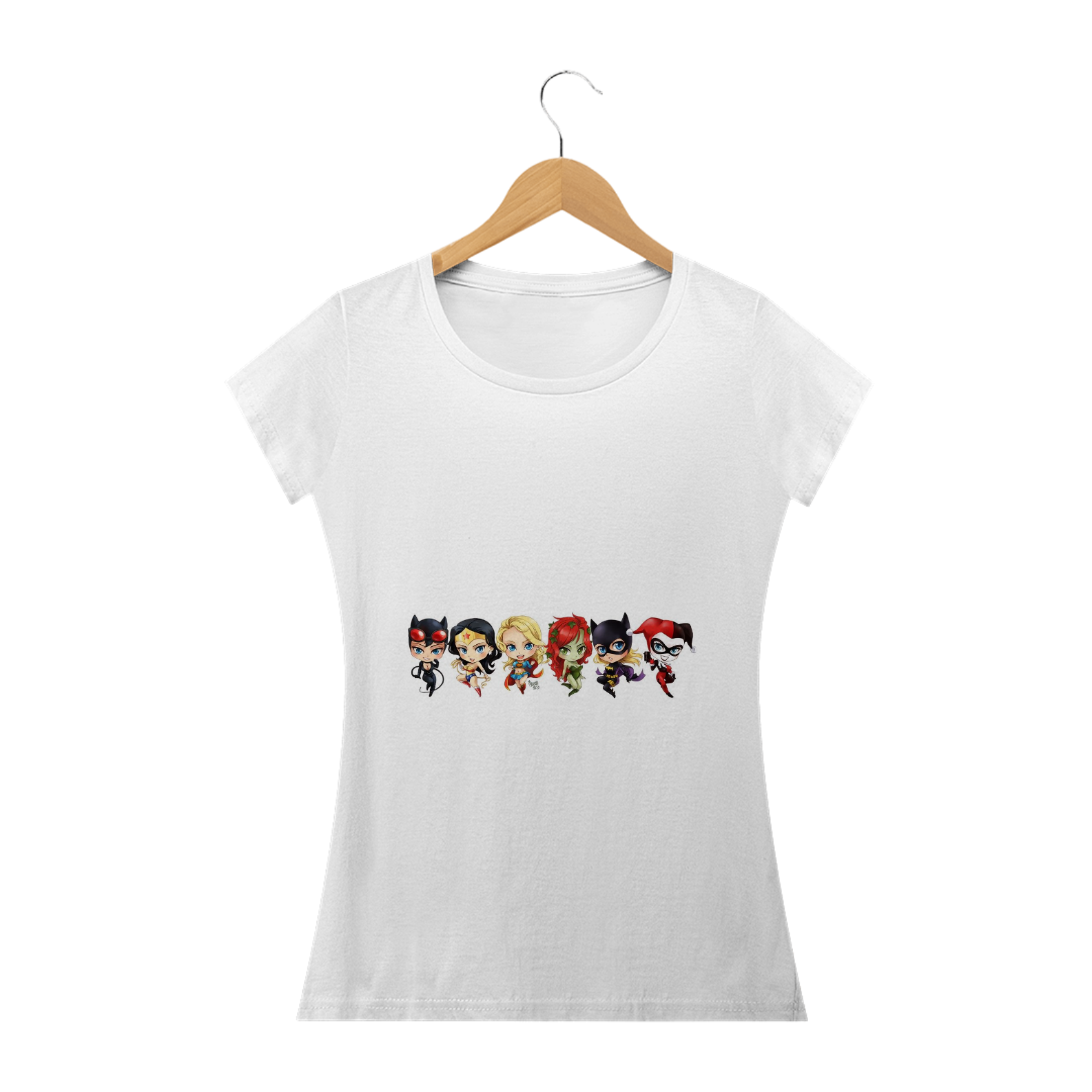 Nome do produto  Camiseta heroínas