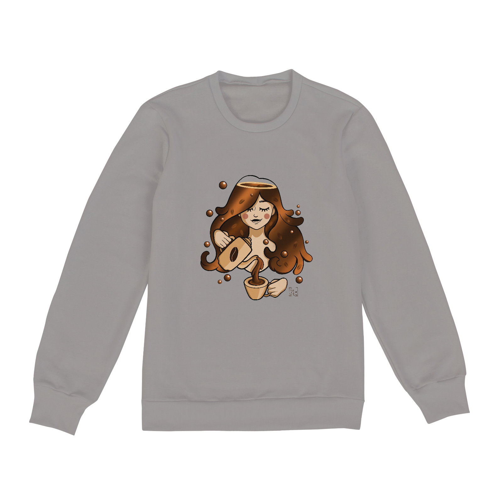 Nome do produto  Fabi - Moletom Fechado - Coffee Girl