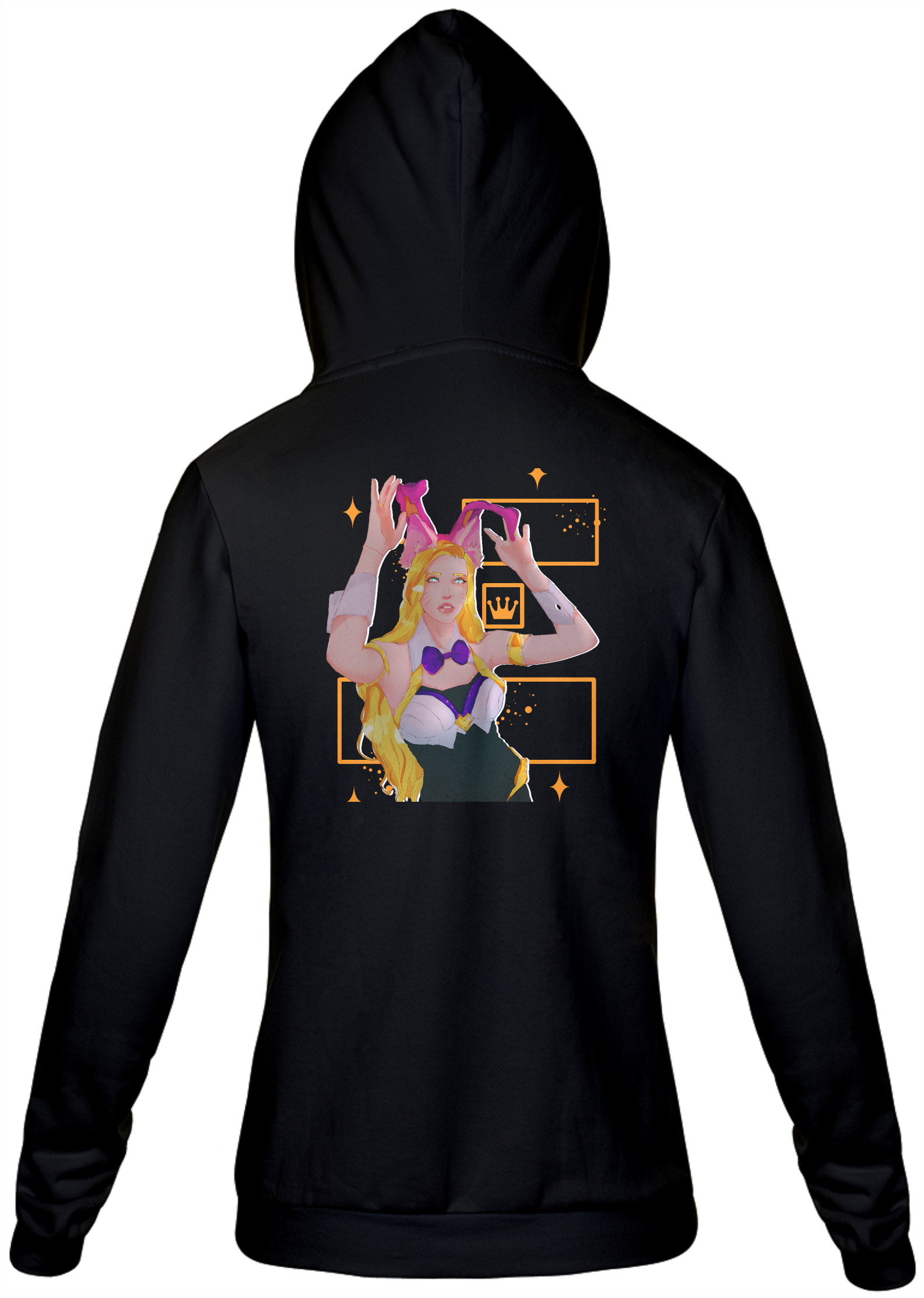 Nome do produto  Akasen_kun - Moletom com zíper - Akira Pipis Ahri (Lol)