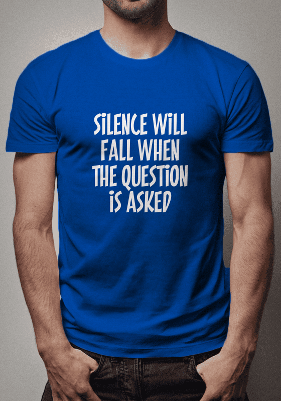 Nome do produto  Silence will fall when the question is asked - Dr. Who