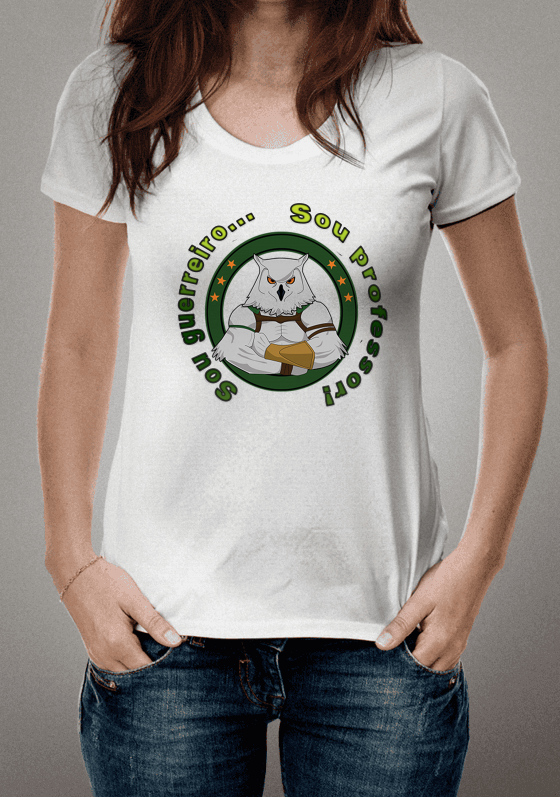 Nome do produto  Sou guerreiro. Sou professor. Modelo 01