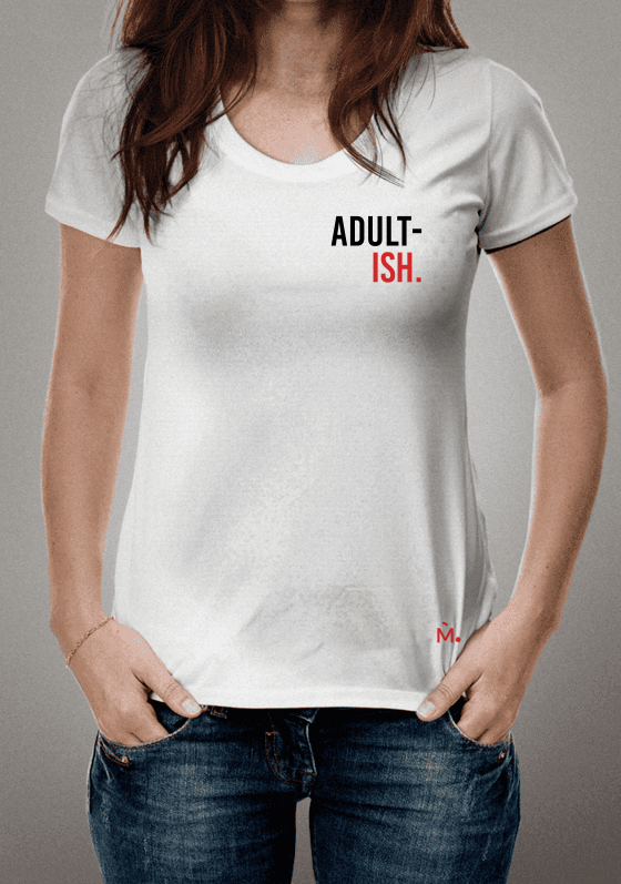 Nome do produto  adultish. white