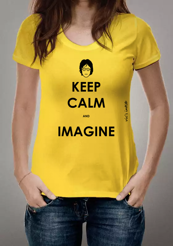Nome do produto  CAMISA - KEEP CALM - JOHN LENNON