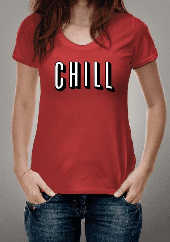 Nome do produto  Camiseta - Chill (Netflix)