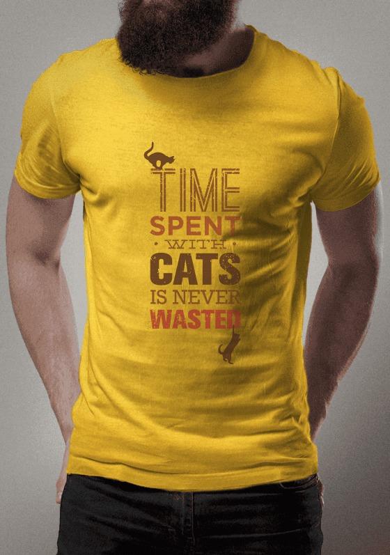 Nome do produto: Time spent with cats is never wasted