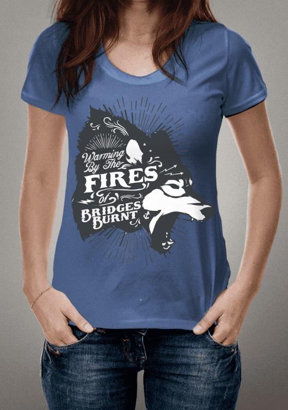 Nome do produto  T-Shirt Wolf Fire