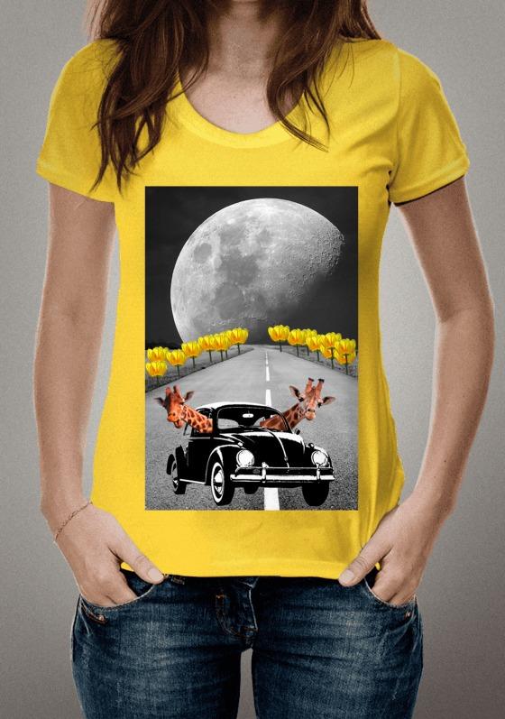 Nome do produto  Fusca girafas motoristas Lua Tulipas