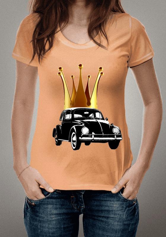 Nome do produto  Fusca Rei Coroa Dourada Grande