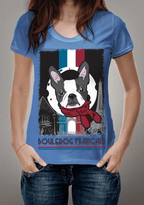 Nome do produto  Camiseta Bulldog Francês - Origem França