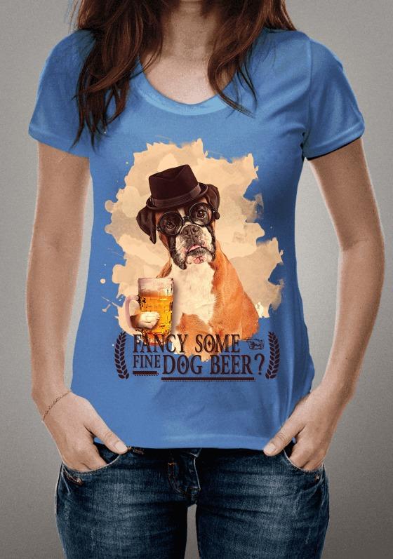 Nome do produto  Camiseta Boxer - Dog Beer