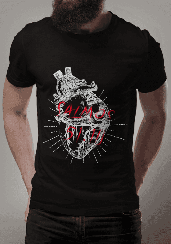 Nome do produto  Salmos 51.10 Estampa branca