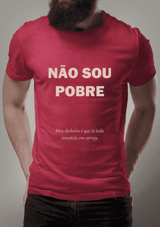 Nome do produto  Não sou pobre