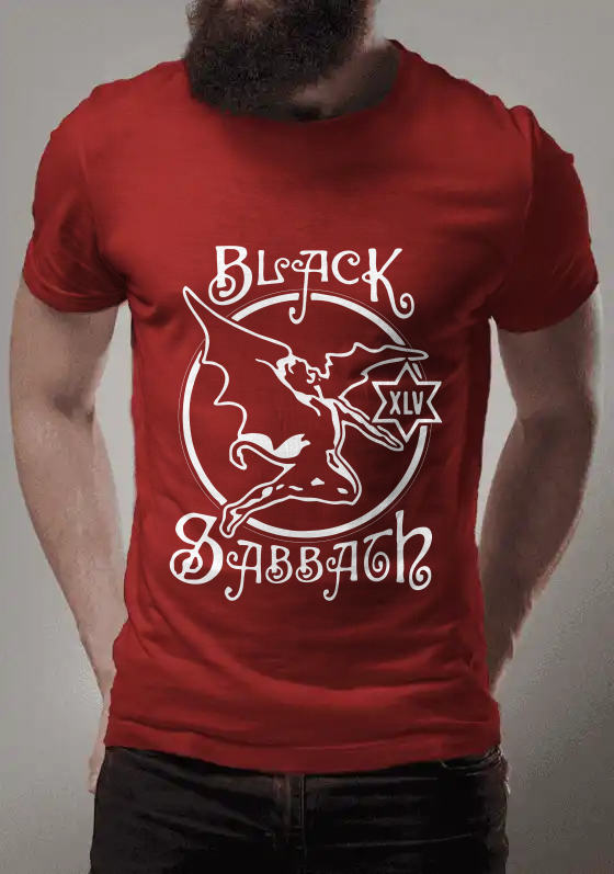Nome do produto  CAMISA BLACK SABBATH - DESIGN BRANCO