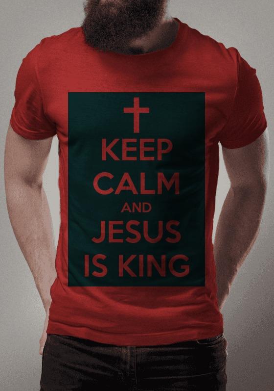 Nome do produto  KEEP CALM AND JESUS IS KING