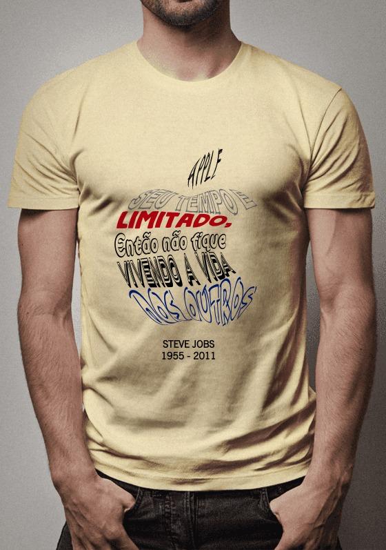 Nome do produto  Camisa Steve Jobs Frases