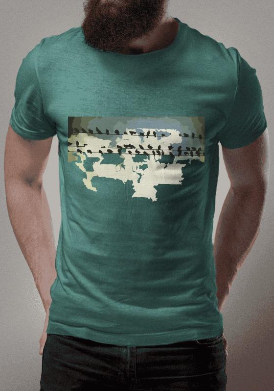 Nome do produto  Pássaros descansando