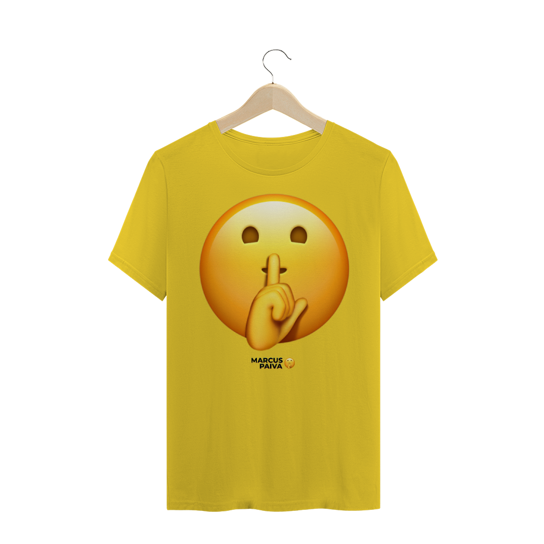 Nome do produto  Camiseta Emoji Shhh masc..