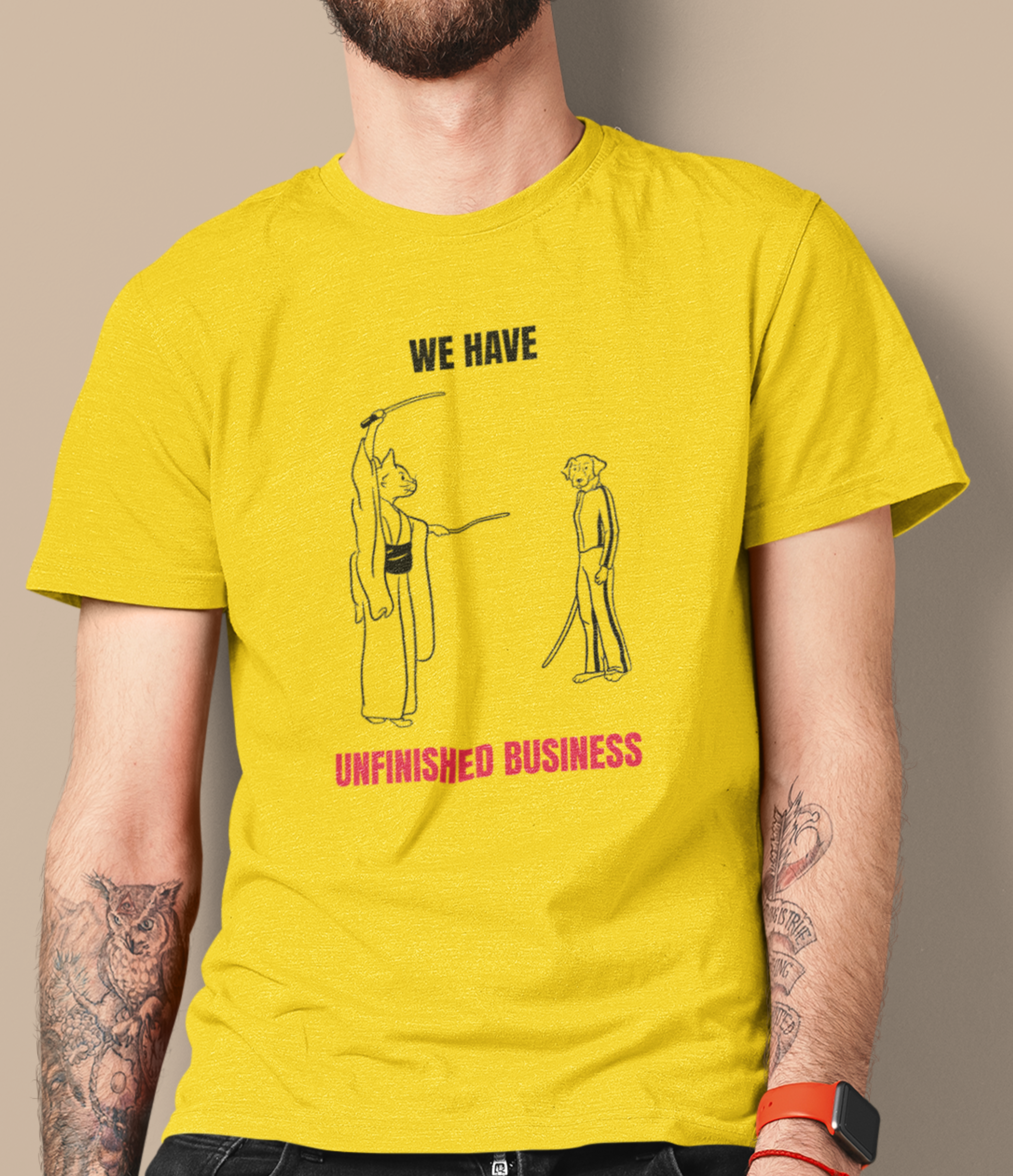 Nome do produto  Camiseta Kill Bill Cat vs. Dog