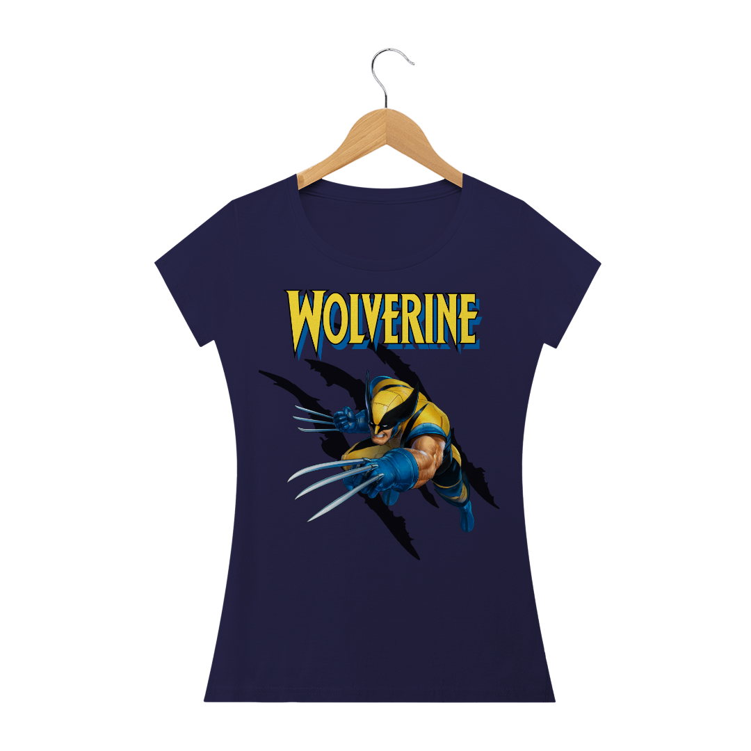 Nome do produto  Baby Look Wolverine - Heróis