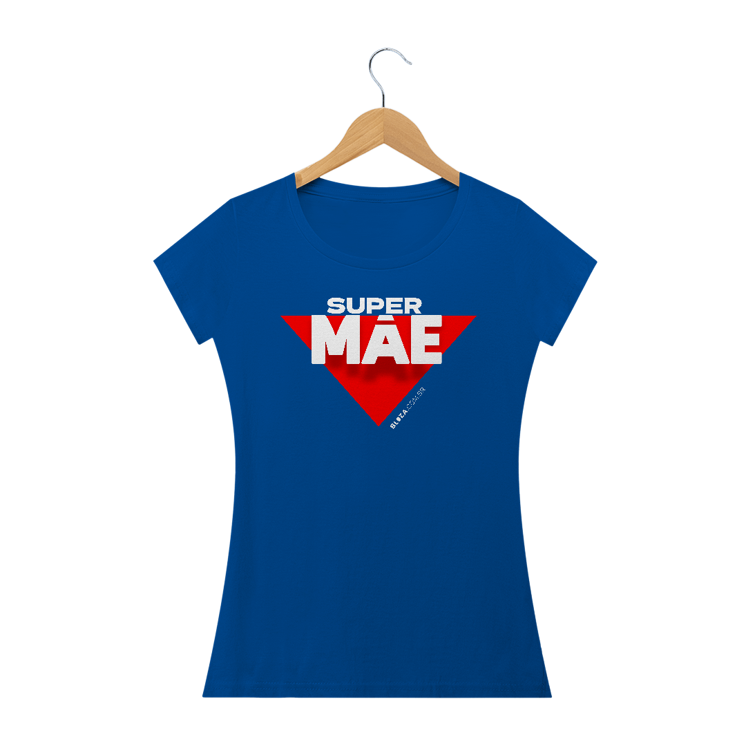 Nome do produto  SuperMãe, Camiseta Feminina, Bluza.com.br