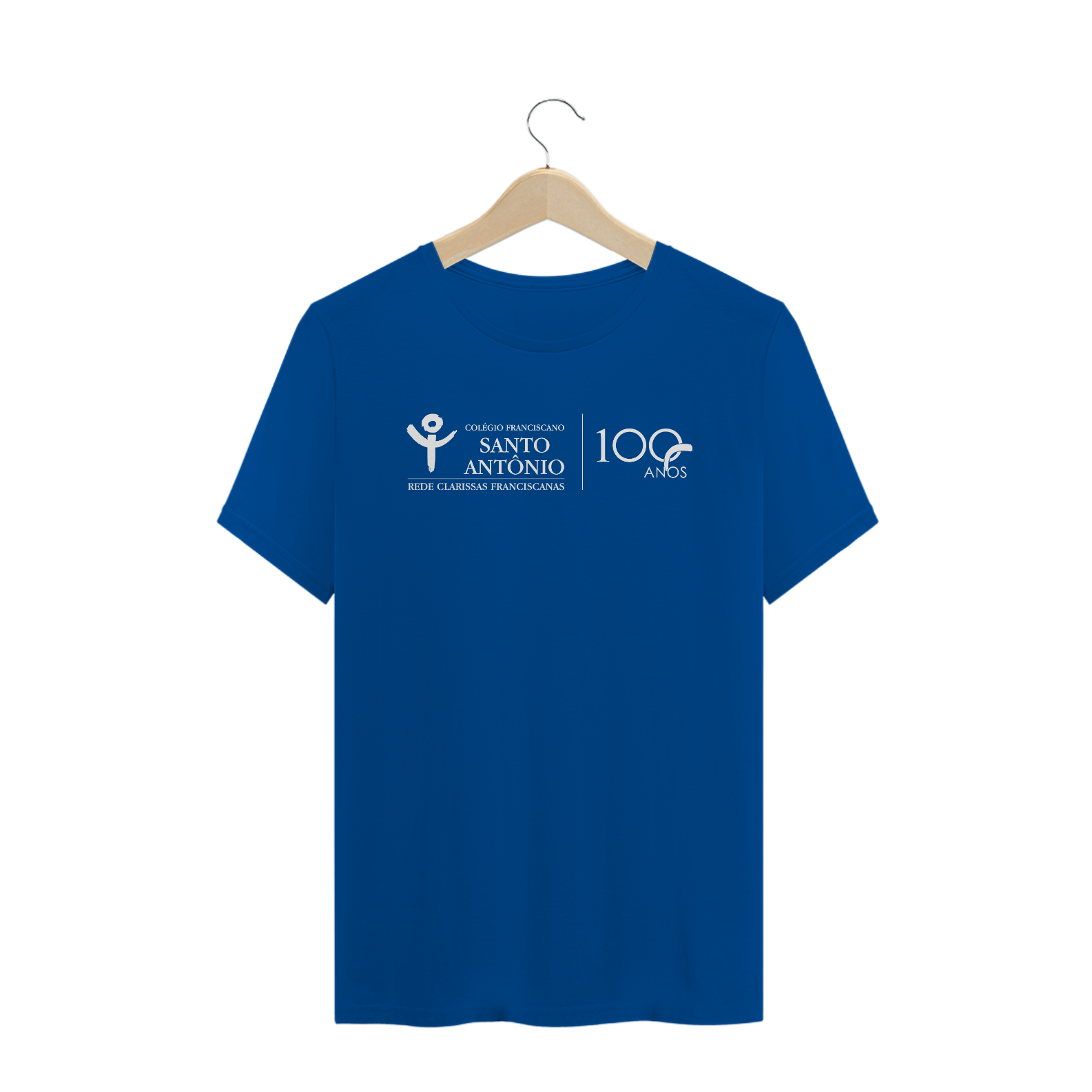 Nome do produto: Camiseta 100 anos - CFSA - Azul