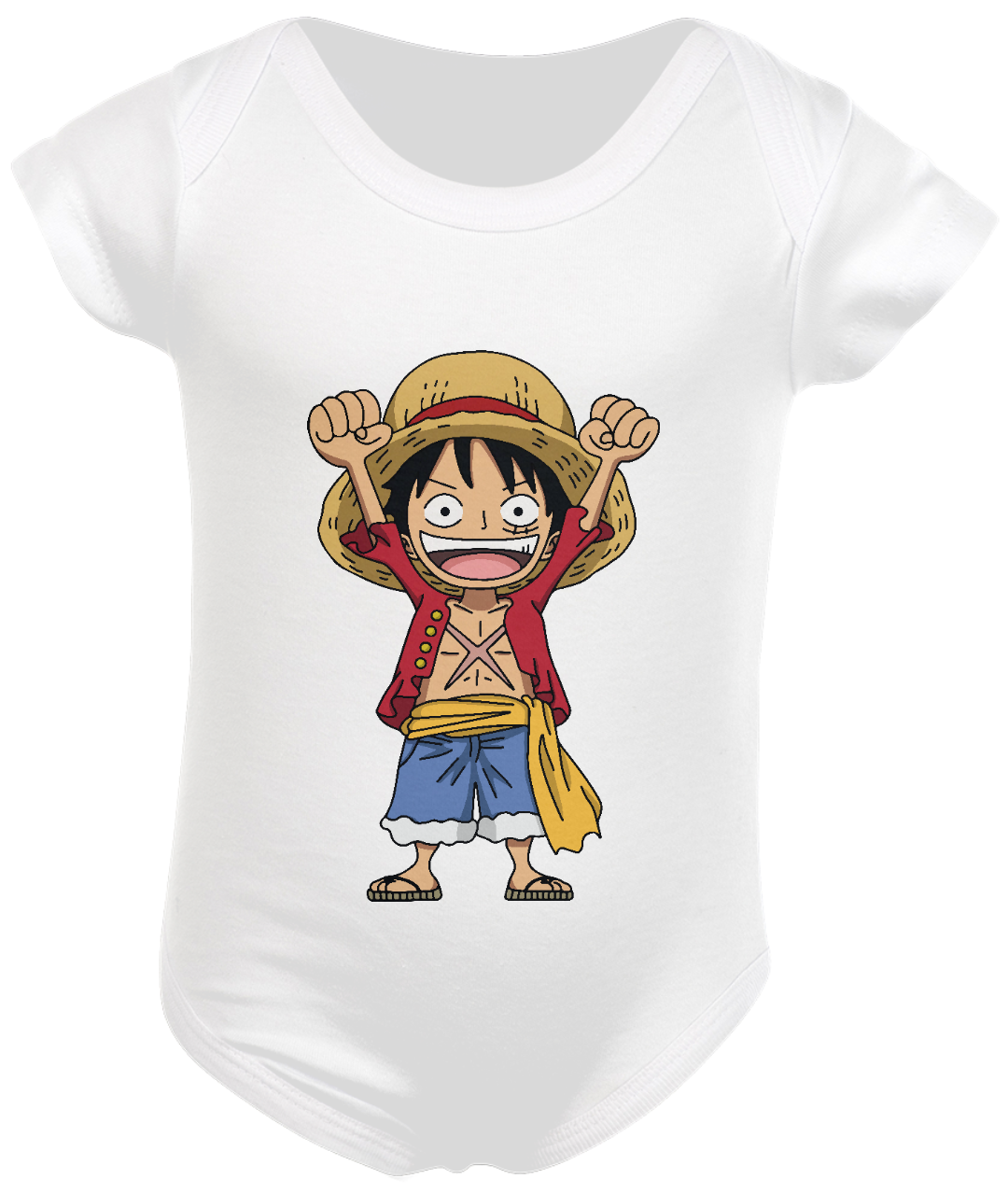 Nome do produto  One Piece - Chibi Luffy (Body Infantil)