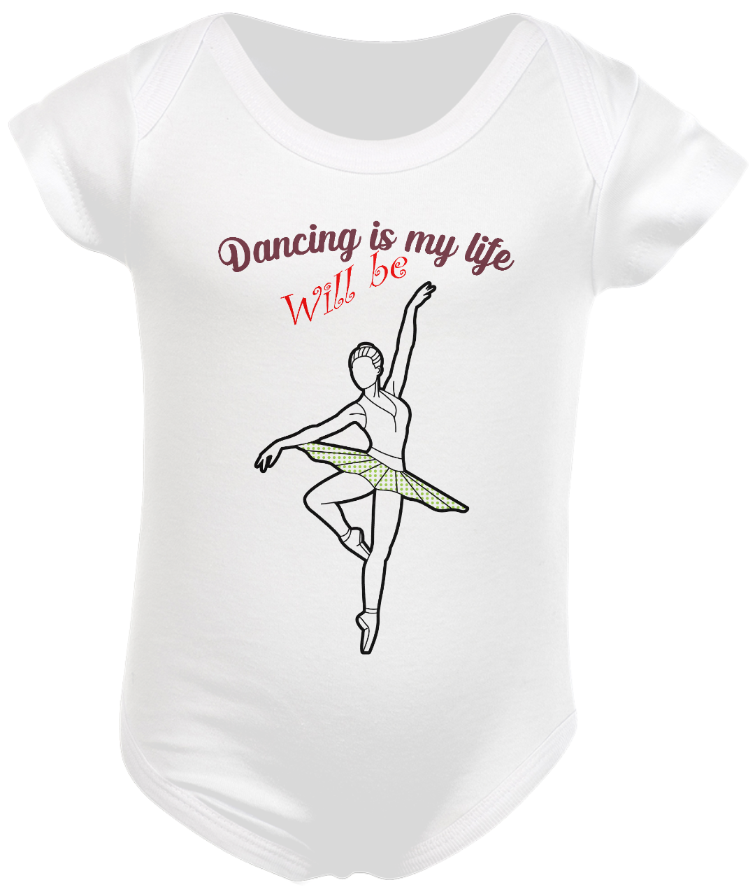 Nome do produto  Body Bebê dancing