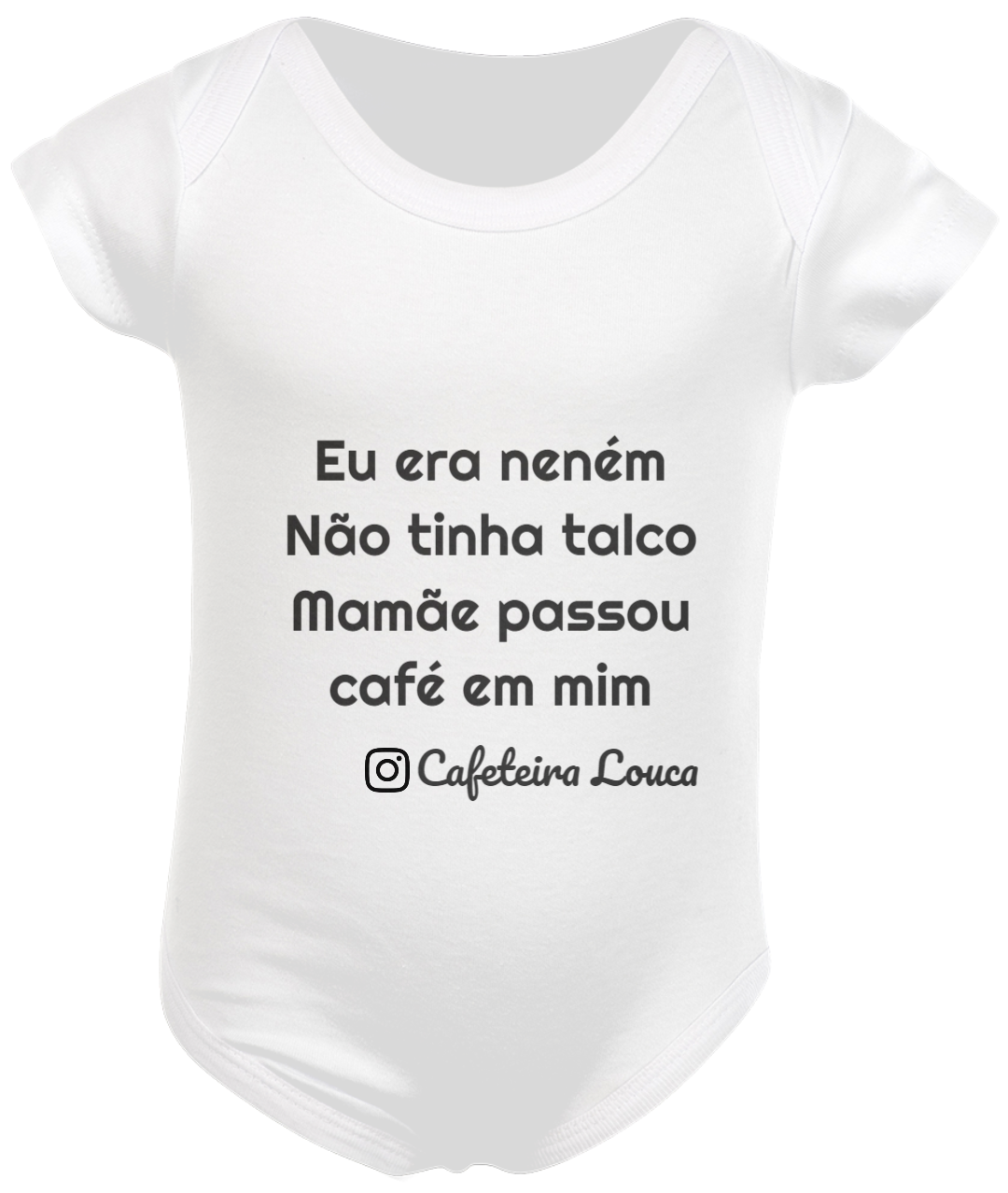 Nome do produto  Body Bebê Cafeteiro