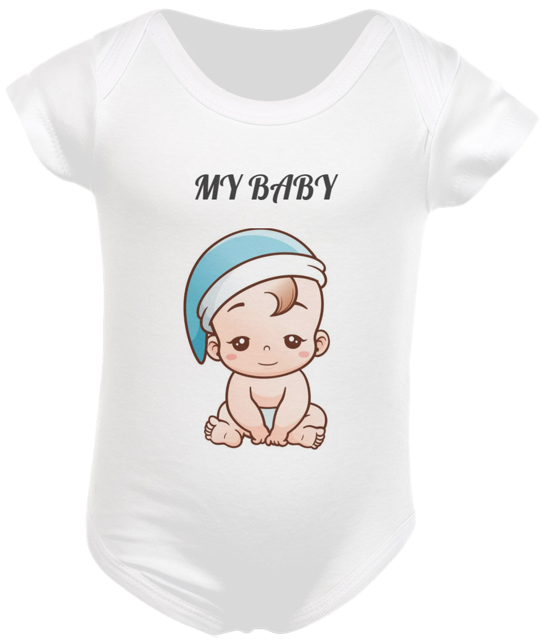 Nome do produto  Body baby boy branco